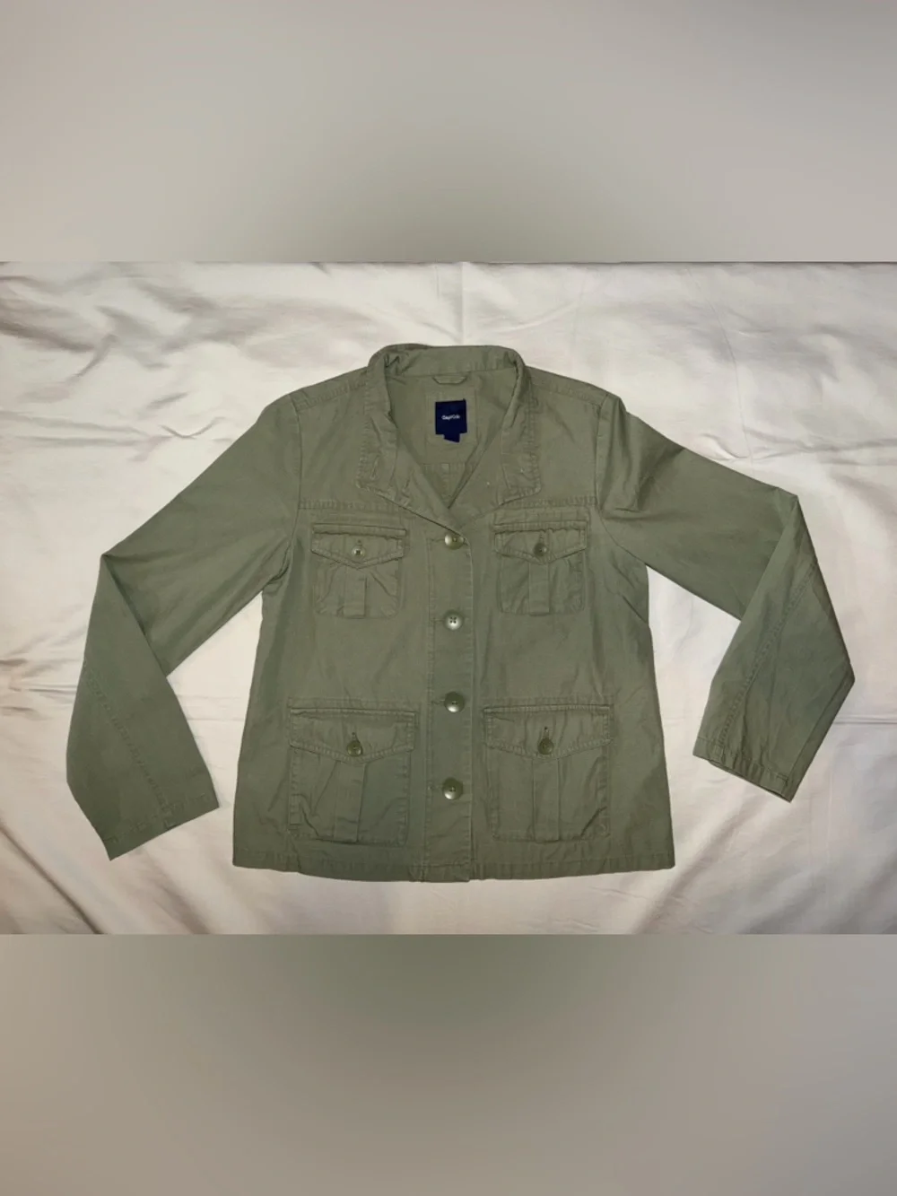 ⚡️GAP Olive‎ Green Button-Down Utility Jacket